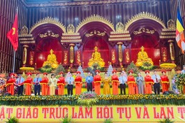 Cắt băng khánh thành Cung Trúc Lâm Yên Tử