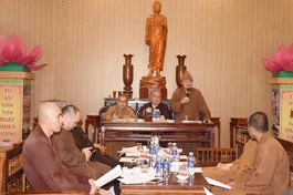 Quảng Nam: Ban Trị sự TP.Tam Kỳ họp phổ biến Quy chế Ban Quản trị cơ sở tự viện