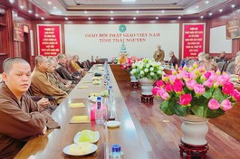 Thái Nguyên: Ban Trị sự GHPGVN tỉnh họp thường kỳ triển khai Phật sự cuối năm 2023