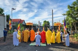 Lễ cầu nguyện công trình xây dựng tam quan chùa Tỉnh Hội 