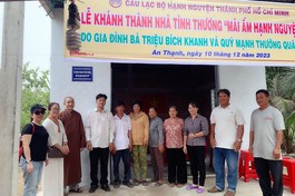 Câu lạc bộ Hạnh Nguyện bàn giao "Mái ấm Hạnh Nguyện số 59"