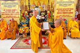  Thượng tọa Thích Giác Không trao quyết định bổ nhiệm trụ trì cho Đại đức Thích Như Nghĩa