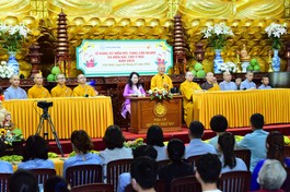 Quang cảnh buổi lễ đăng ký hiến mô, tạng và hiến xác cho y học