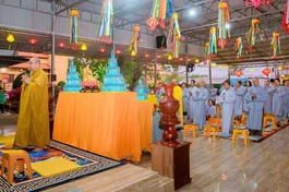 Đạo tràng chùa Long Phước khai đàn Dược Sư vào ngày mồng 1 Tết