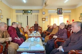 Buổi họp đầu năm của Ban Trị sự Phật giáo TP.Biên Hòa