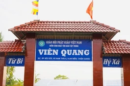 Kiên Giang: Khánh tạ Tam bảo và thượng bảng điểm sinh hoạt tôn giáo tập trung Viên Quang