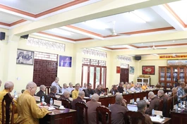 Long An: Ban Trị sự GHPGVN tỉnh họp, triển khai các hoạt động Phật sự đầu năm Giáp Thìn