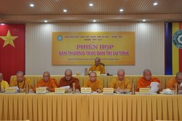 Chư tôn đức Ban Thường trực họp triển khai Phật sự sắp tới