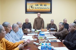 Thường trực Ban Văn hóa họp vào sáng nay, 15-4, tại Việt Nam Quốc Tự