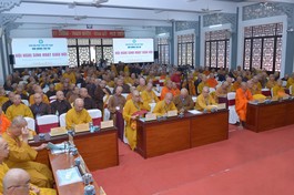 Quang cảnh phiên bế mạc Hội nghị sinh hoạt Giáo hội năm 2024, tại thiền viện Quảng Đức