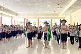 Các huynh trưởng tham gia khóa bồi dưỡng tại chùa Bửu Thọ