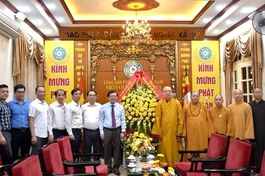 Lãnh đạo Ủy ban TƯMTTQVN chúc mừng Phật đản Phật lịch 2568 đến chư tôn đức GHPGVN