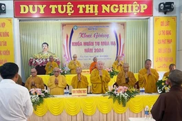  Ban Trị sự GHPGVN tỉnh đã khai giảng khóa huân tu mùa hạ Phật lịch 2568