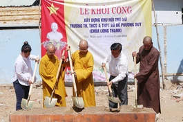 Khởi công xây dựng khu nội trú dành cho học sinh nữ