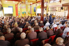 Khóa Bồi dưỡng trụ trì và Hành chính Giáo hội năm 2024 do Ban Trị sự tỉnh tổ chức với 420 vị Tăng Ni tham dự