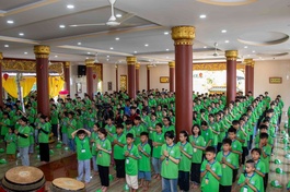 Ban Hướng dẫn Phật tử GHPGVN H.Xuân Lộc khai mạc Hội trại “Ươm mầm trí tuệ” lần thứ 8