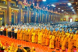 Ban Trị sự GHPGVN tỉnh Quảng Ninh trang nghiêm cử hành Lễ tưởng niệm Tổng Bí thư Nguyễn Phú Trọng