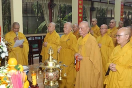 Chiều 20-7, Ban Trị sự GHPGVN tỉnh Long An thành kính tổ chức Lễ tưởng niệm Tổng Bí thư Nguyễn Phú Trọng