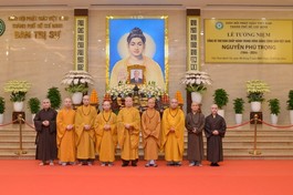 Ban Trị sự GHPGVN TP.HCM chuẩn bị Lễ tưởng niệm Tổng Bí thư Nguyễn Phú Trọng tại Việt Nam Quốc Tự vào 8 giờ ngày mai, 26-7 - Ảnh: Bảo Toàn/BGN