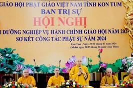 Chư tôn đức chứng minh, tham dự Hội nghị Bồi dưỡng nghiệp vụ hành chính Giáo hội năm 2024