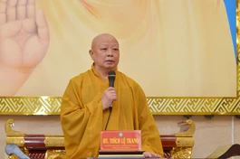 Hòa thượng Thích Lệ Trang chủ trì buổi họp mở rộng tại Trụ sở Ban Trị sự - Việt Nam Quốc Tự