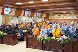 Ban Trị sự GHPGVN tỉnh tổ chức Hội nghị Tăng sự thường kỳ