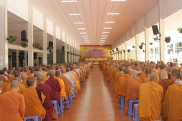 Hành giả 11 trường hạ trên địa bàn TX.Phú Mỹ tham dự lễ bế giảng khóa An cư kiết hạ Phật lịch 2568
