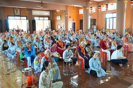 Chùa Hoa Lâm tổ chức mừng thọ Phật tử cao niên