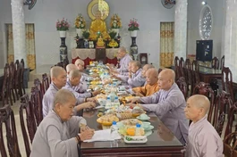 Bến Tre: Phân ban Ni giới tỉnh họp định kỳ báo cáo hoạt động Phật sự Quý III năm 2024