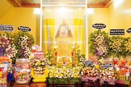 Di ảnh Trưởng lão Hòa thượng Danh Nhưỡng tại chùa Láng Cát