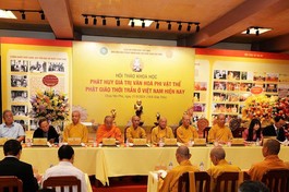 Hội thảo khoa học "Phát huy giá trị văn hóa phi vật thể Phật giáo thời Trần ở Việt Nam hiện nay" 