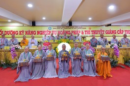 [Video] Phân ban Ni giới T.Ư bế mạc Khóa bồi dưỡng Hoằng pháp và trao giải Hội thi thuyết giảng