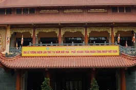 Lễ tưởng niệm Đức Phật hoàng Trần Nhân Tông nhập Niết-bàn, khai mạc Tuần huân tu, Khóa bồi dưỡng trụ trì 2024 sẽ diễn ra tại Việt Nam Quốc Tự vào sáng mai 1-12 - Ảnh: H.D/BGN