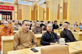 Tăng Ni thuộc GHPGVN TP.Vũng Tàu tham dự hội nghị do UBND TP.Vũng Tàu tổ chức