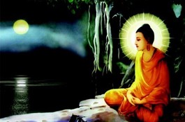 Bồ-tát hướng đến giác ngộ tối hậu bằng cách tuần tự nhập Sơ thiền, Nhị thiền, Tam thiền và Tứ thiền - Tranh PG