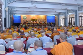 Quang cảnh Hội nghị Thường niên kỳ 4 - Khóa IX GHPGVN (phiên bế mạc), vào chiều 5-1-2025 - Ảnh: Bảo Toàn/BGN