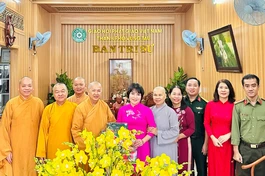 Lãnh đạo các cơ quan TP.Vũng Tàu thăm, chúc Tết chư tôn đức Ban Trị sự GHPGVN Thành phố