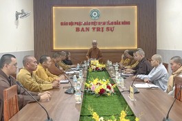 Buổi họp của chư tôn đức Ban Thường trực Ban Trị sự tỉnh Đắk Nông