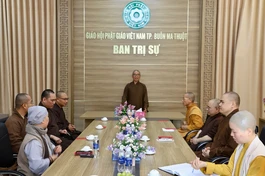 Thường trực Ban Trị sự GHPGVN TP.Buôn Ma Thuột họp triển khai kế hoạch tổ chức Đại lễ Phật đản Phật lịch 2569