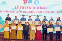 Nghệ An: Tuyên dương thanh niên tôn giáo tiêu biểu toàn tỉnh năm 2025