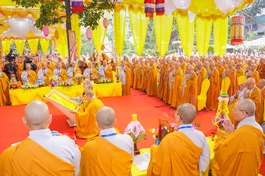 Lễ dâng hương tưởng niệm Đức Thánh Tổ Ni Đại Ái Đạo tại chùa Kim Liên, TP.Hà Nội