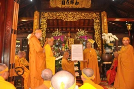 Khánh Hòa: Tưởng niệm Đại tường Trưởng lão Hòa thượng Thích Trừng Giác, bổ nhiệm trụ trì chùa Linh Phong