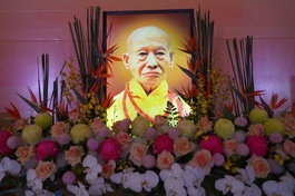 Di ảnh cố Trưởng lão Hòa thượng Thích Kim Cương Tử tại chùa Trấn Quốc