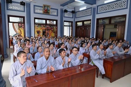 Phật tử tham gia cuộc thi tìm hiểu về cuộc đời Đức Phật Thích Ca Mâu Ni