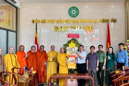 BR-VT: Lãnh đạo tỉnh thăm, chúc mừng Đại lễ Phật đản Phật lịch 2569 đến Ban Trị sự GHPGVN tỉnh