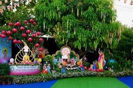 Vườn Lâm-tỳ-ni đạt giải nhất do Phật tử Hoàng Thị Thoa - pháp danh Huệ Quang thiết kế