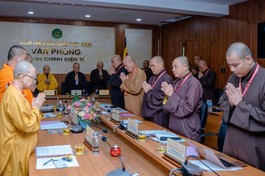 Văn phòng II T.Ư có buổi họp giao ban nhằm đánh giá các hoạt động Phật sự đã qua và thảo luận các công tác sắp tới