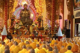  Lễ tác pháp thọ an cư Phật lịch 2569 tại chùa Bảo Tịnh