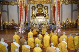 Trụ sở Ban Trị sự GHPGVN tỉnh Điện Biên - chùa Linh Quang tác pháp An cư kiết hạ