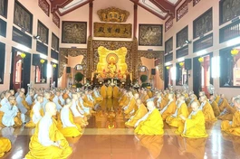 Phân ban Ni giới Phật giáo tỉnh Bình Phước tổ chức Lễ tác pháp An cư kiết hạ Phật lịch 2569 cho 150 hành giả Ni